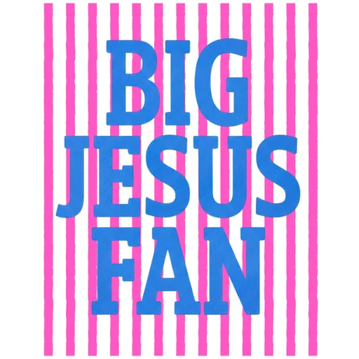 Big Jesus Fan Christian Faith Typography Graphic text only for t shirt with bold typography style