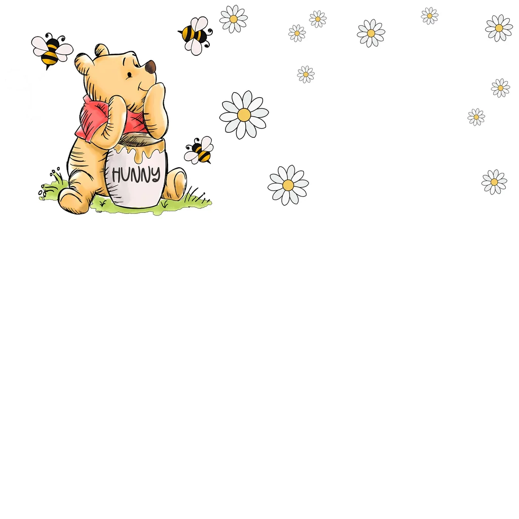 Cute Bear Hunny Quote and Bees Graphic text graphic for t shirt with cute style
