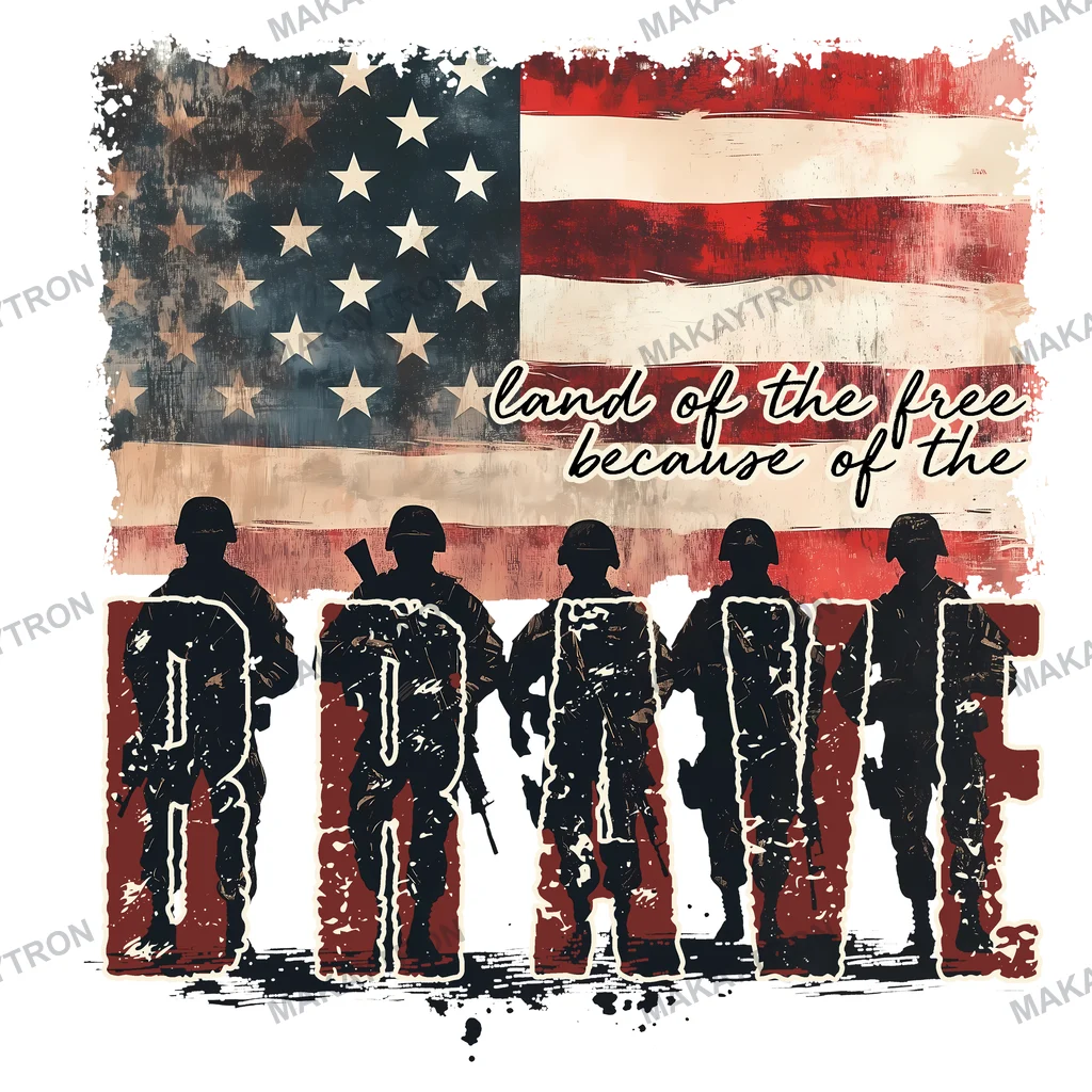 Distressed American Flag Soldier Silhouette Patriotic Graphic text graphic for t shirt with patriotic style